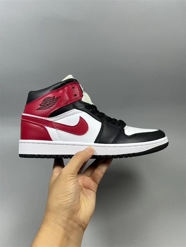 Women's Running Weapon Air Jordan 1 Red/Black/White Shoes 0471 Women's Running Weapon Air Jordan 1 Red/Black/White Shoes 0471